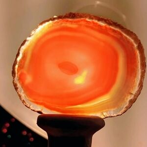 Orange Agate Slice bottle stopper NWOT